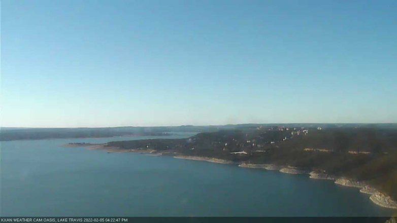 Lake Travis webcam, February 5, 2022 4:25 PM CT