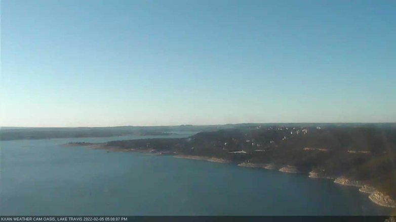 Lake Travis webcam, February 5, 2022 5:00 PM CT