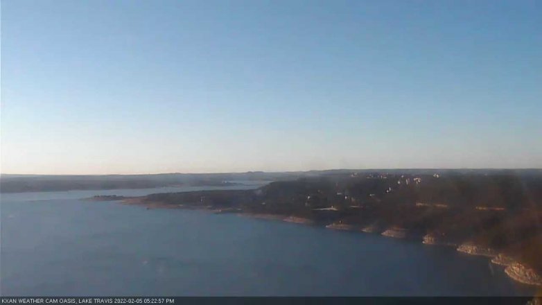 Lake Travis webcam, February 5, 2022 5:25 PM CT