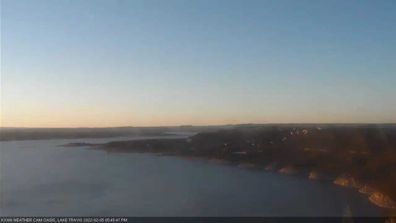 Lake Travis webcam, February 5, 2022 5:45 PM CT