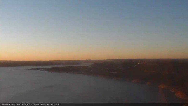 Lake Travis webcam, February 5, 2022 6:00 PM CT