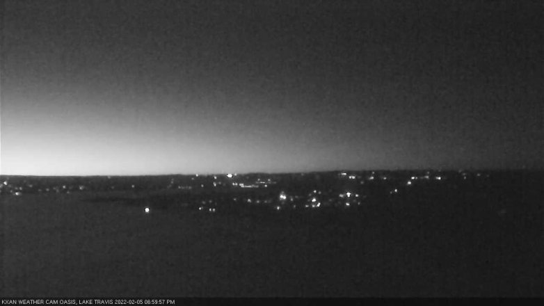 Lake Travis webcam, February 5, 2022 7:00 PM CT