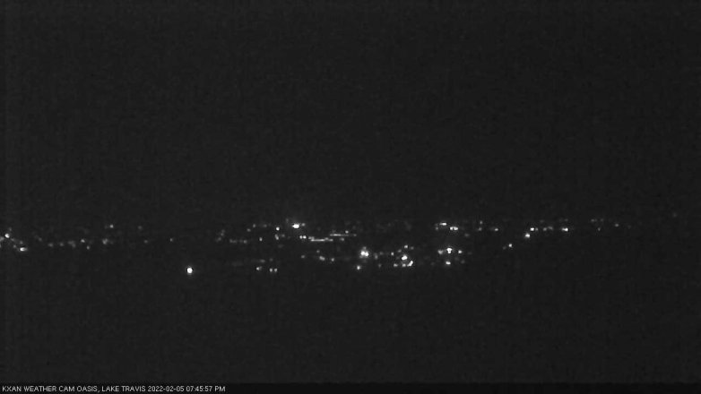 Lake Travis webcam, February 5, 2022 7:45 PM CT