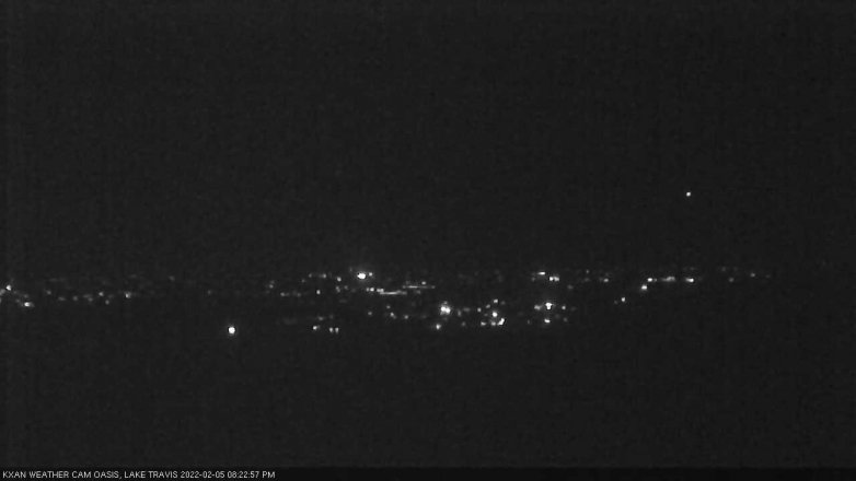 Lake Travis webcam, February 5, 2022 8:25 PM CT