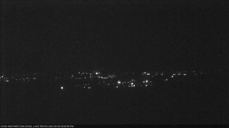 Lake Travis webcam, February 5, 2022 8:45 PM CT