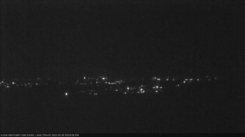 Lake Travis webcam, February 5, 2022 10:00 PM CT