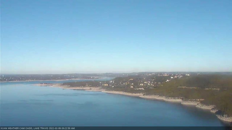 Lake Travis webcam, February 6, 2022 9:25 AM CT