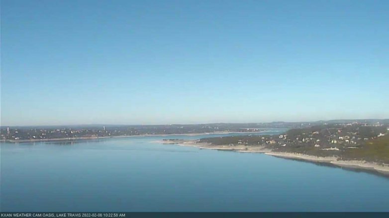 Lake Travis webcam, February 6, 2022 10:25 AM CT