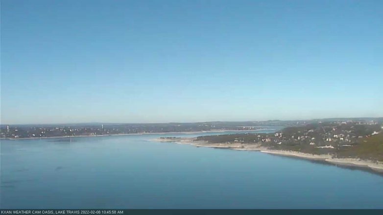 Lake Travis webcam, February 6, 2022 10:45 AM CT