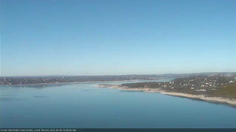 Lake Travis webcam, February 6, 2022 11:00 AM CT