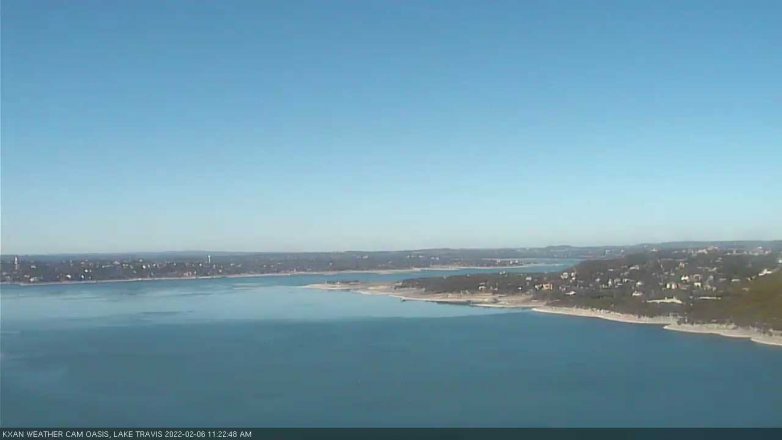 Lake Travis webcam, February 6, 2022 11:25 AM CT