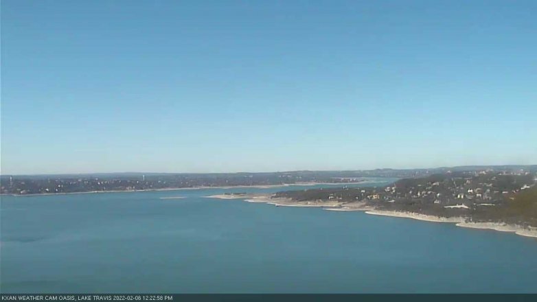 Lake Travis webcam, February 6, 2022 12:25 PM CT