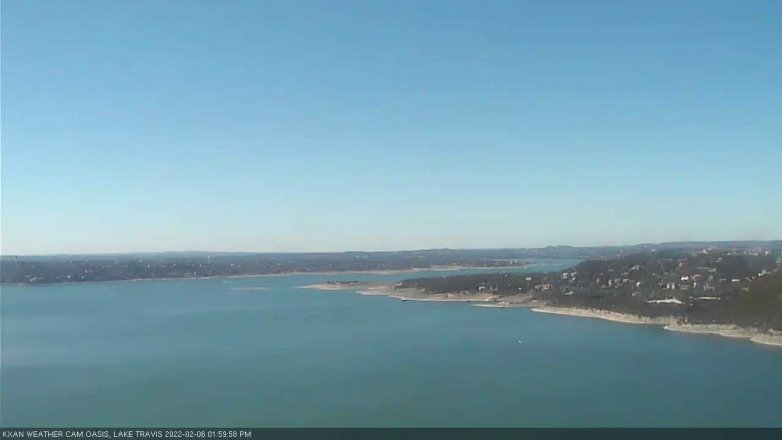 Lake Travis webcam, February 6, 2022 2:00 PM CT
