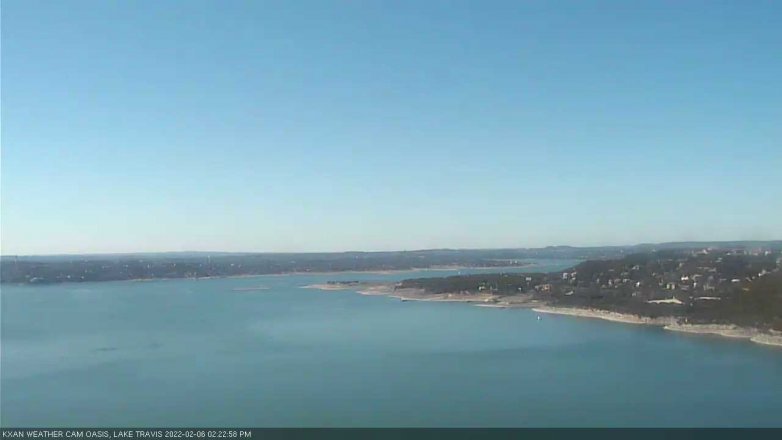 Lake Travis webcam, February 6, 2022 2:25 PM CT
