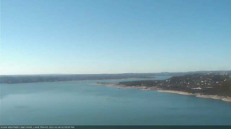 Lake Travis webcam, February 6, 2022 3:00 PM CT