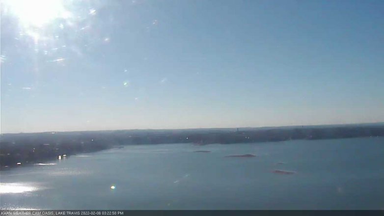 Lake Travis webcam, February 6, 2022 3:25 PM CT