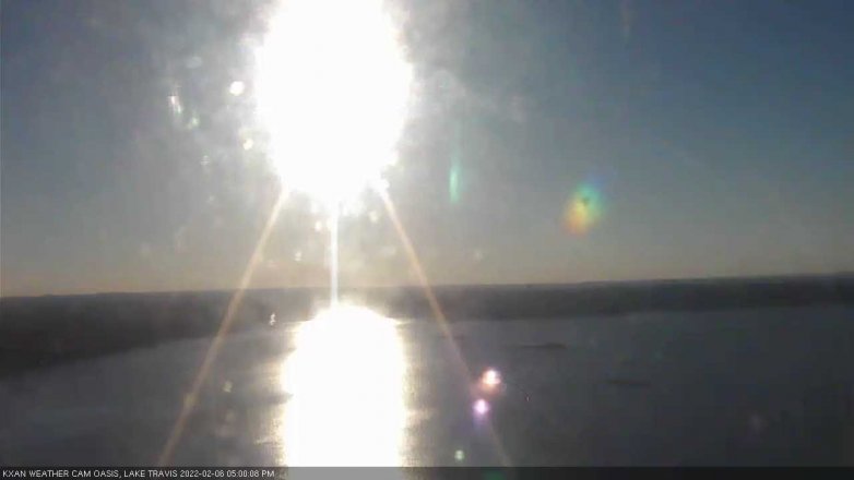 Lake Travis webcam, February 6, 2022 5:00 PM CT