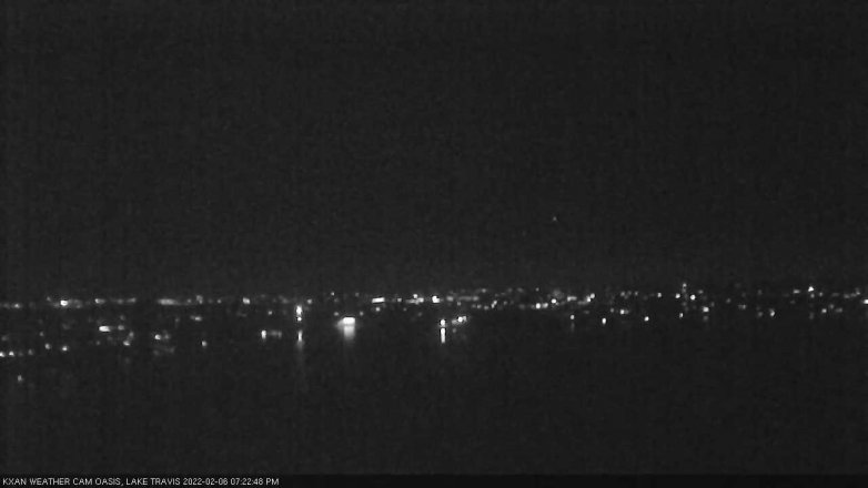 Lake Travis webcam, February 6, 2022 7:25 PM CT