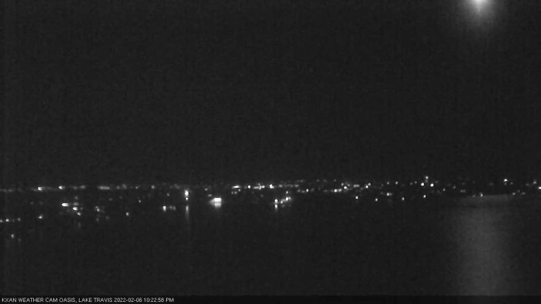 Lake Travis webcam, February 6, 2022 10:25 PM CT