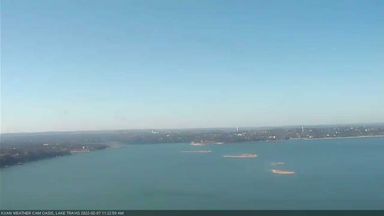 Lake Travis webcam, February 7, 2022 11:25 AM CT