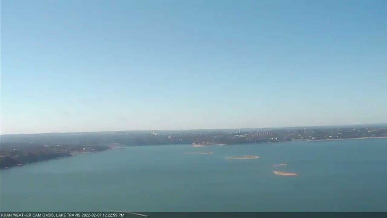 Lake Travis webcam, February 7, 2022 12:25 PM CT