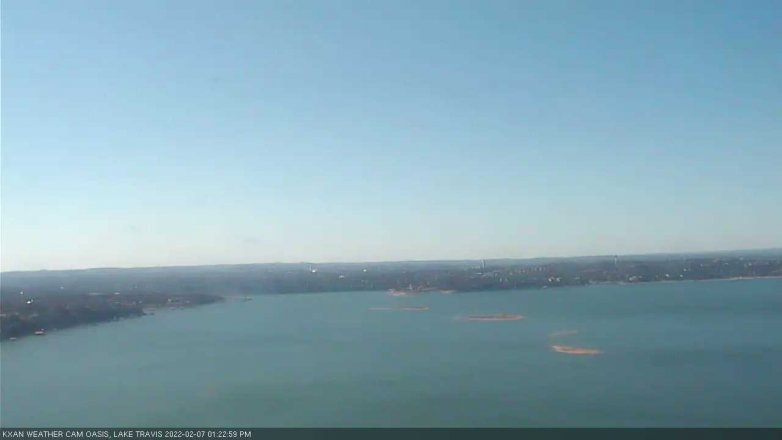 Lake Travis webcam, February 7, 2022 1:25 PM CT