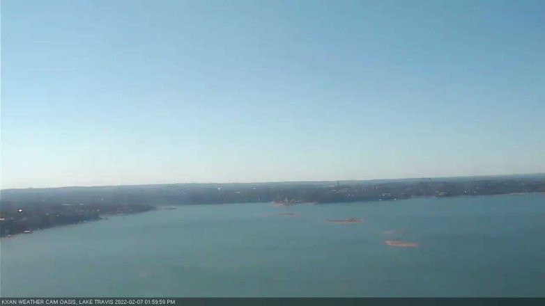 Lake Travis webcam, February 7, 2022 2:00 PM CT