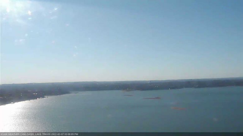 Lake Travis webcam, February 7, 2022 3:00 PM CT