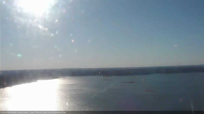 Lake Travis webcam, February 7, 2022 3:45 PM CT