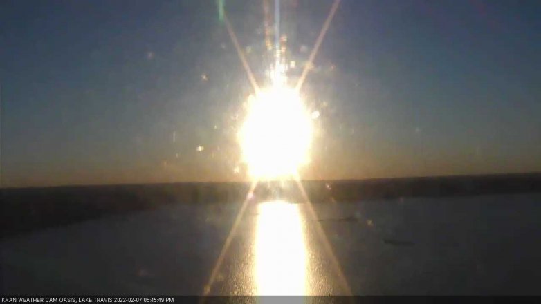 Lake Travis webcam, February 7, 2022 5:45 PM CT