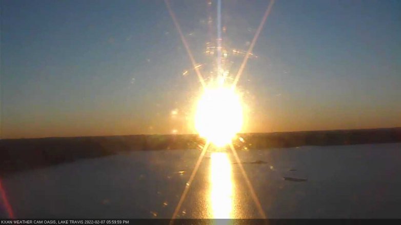 Lake Travis webcam, February 7, 2022 6:00 PM CT