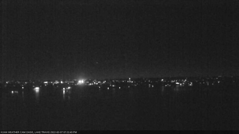 Lake Travis webcam, February 7, 2022 7:25 PM CT
