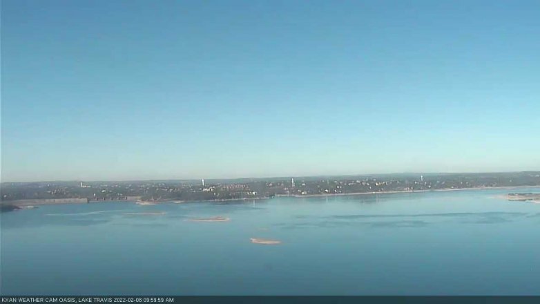 Lake Travis webcam, February 8, 2022 10:00 AM CT