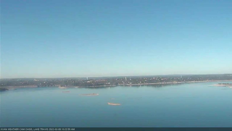 Lake Travis webcam, February 8, 2022 10:25 AM CT