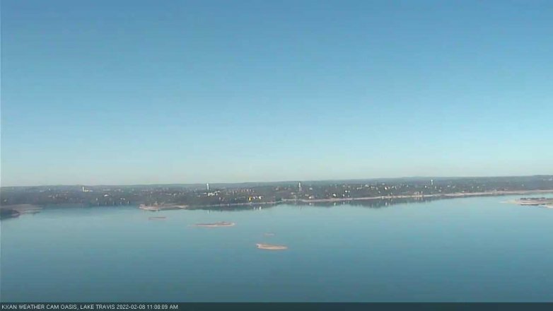 Lake Travis webcam, February 8, 2022 11:00 AM CT