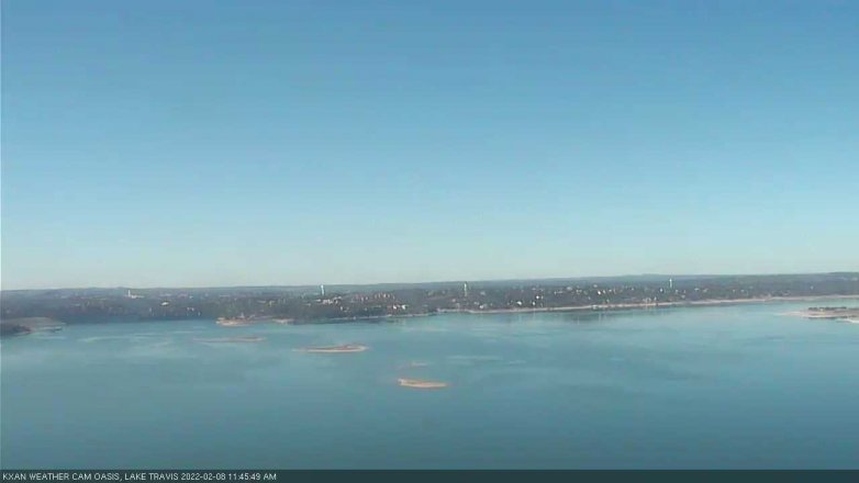 Lake Travis webcam, February 8, 2022 11:45 AM CT