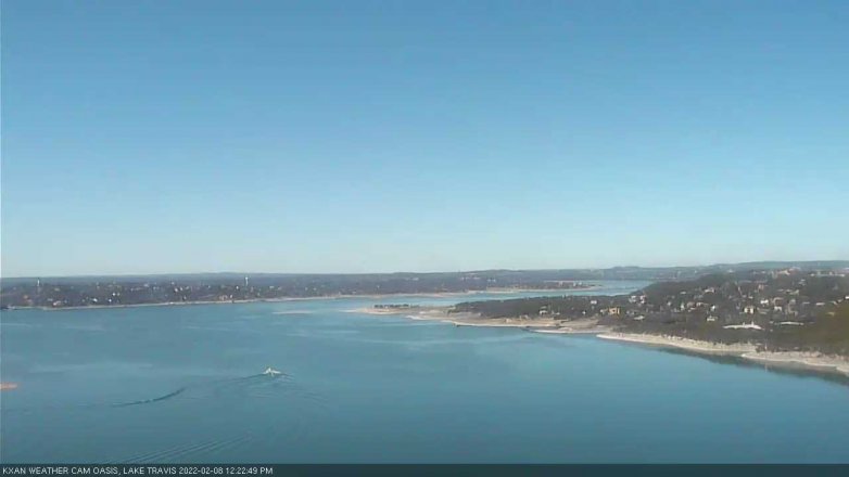 Lake Travis webcam, February 8, 2022 12:25 PM CT