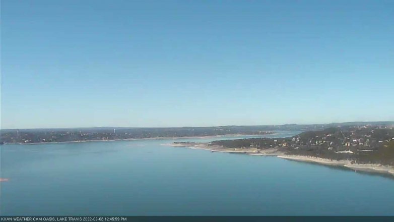 Lake Travis webcam, February 8, 2022 12:45 PM CT