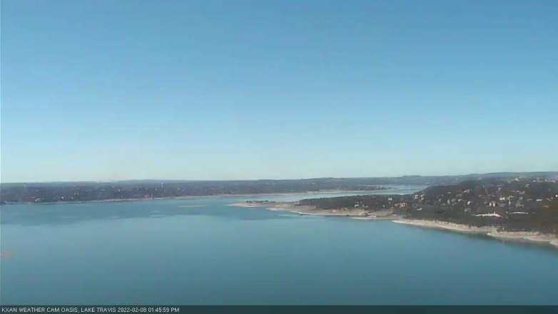 Lake Travis webcam, February 8, 2022 1:45 PM CT
