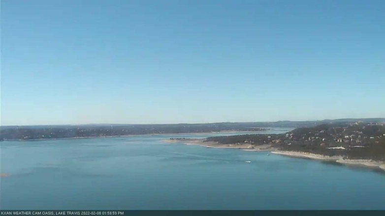 Lake Travis webcam, February 8, 2022 2:00 PM CT