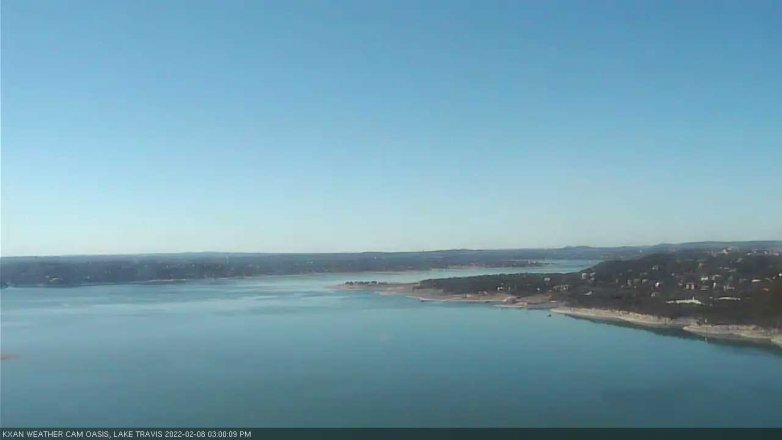 Lake Travis webcam, February 8, 2022 3:00 PM CT