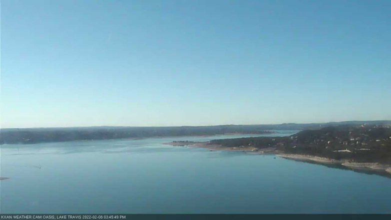 Lake Travis webcam, February 8, 2022 3:45 PM CT