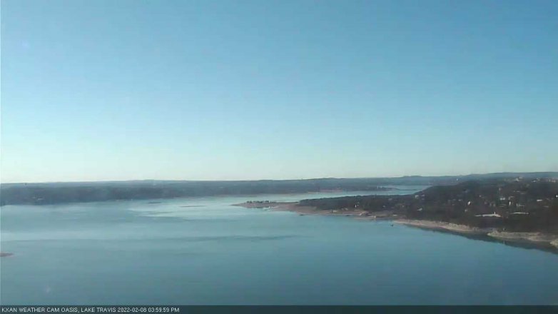 Lake Travis webcam, February 8, 2022 4:00 PM CT