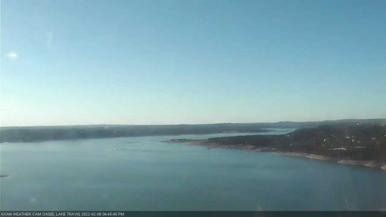 Lake Travis webcam, February 8, 2022 4:45 PM CT