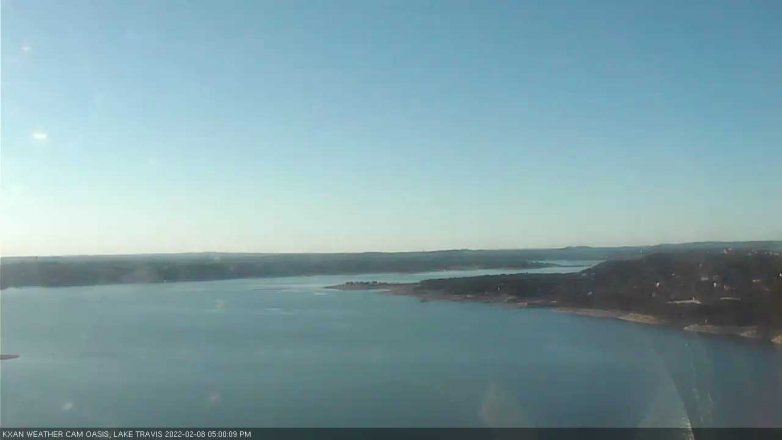 Lake Travis webcam, February 8, 2022 5:00 PM CT