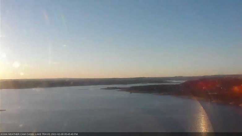 Lake Travis webcam, February 8, 2022 5:45 PM CT