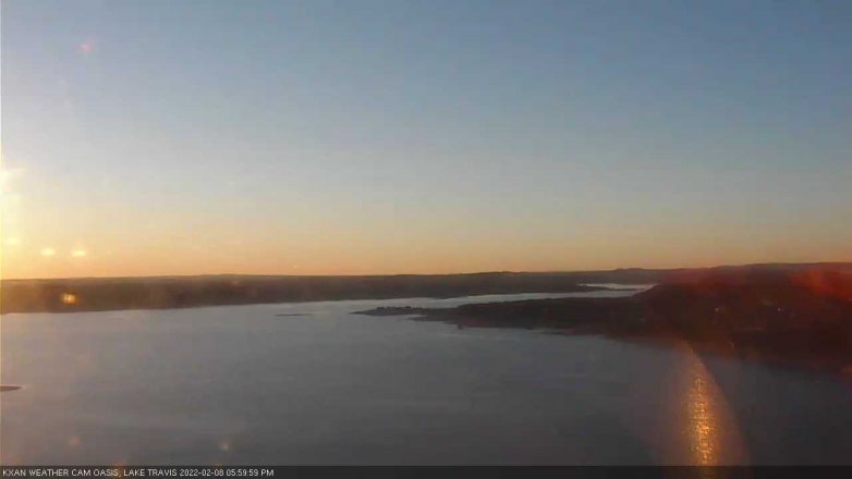 Lake Travis webcam, February 8, 2022 6:00 PM CT