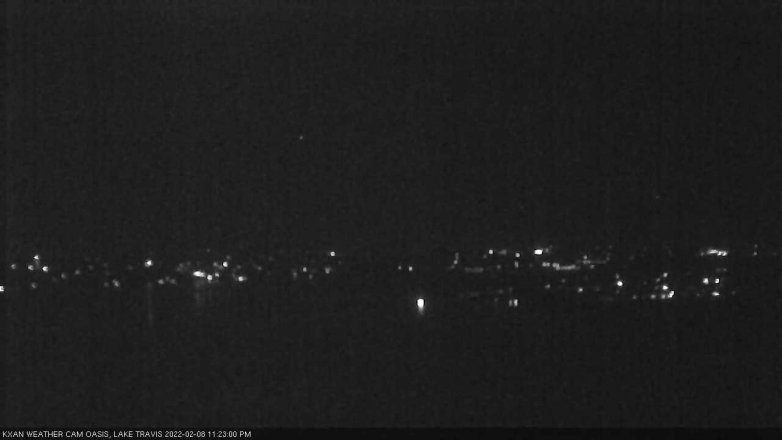 Lake Travis webcam, February 8, 2022 11:25 PM CT