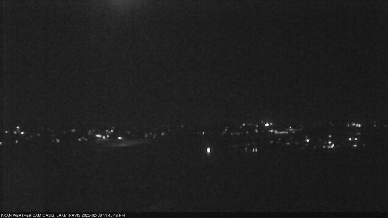 Lake Travis webcam, February 8, 2022 11:45 PM CT