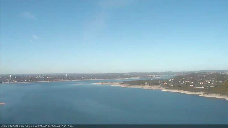 Lake Travis webcam, February 9, 2022 10:00 AM CT